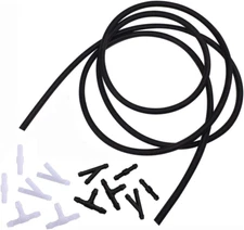 Universal Windshield Washer Nozzles Hose Kit 3M 12pcs Connectors for Most Cars