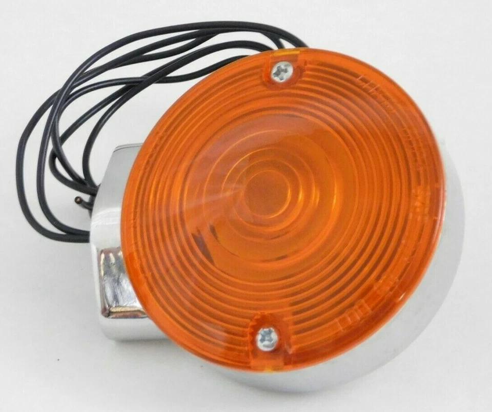 4 шт. НОВАЯ ХРОМИРОВАННАЯ лампочка Bobber Custom для указателя поворота мотоцикла Harley мигалка объектива - Изображение 3 из 4