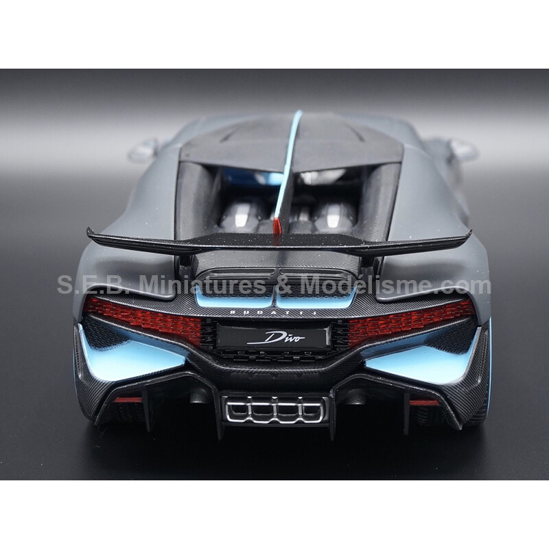 BUGATTI DIVO 2018 NOIR 1:18 BURAGO - Photo 8/9