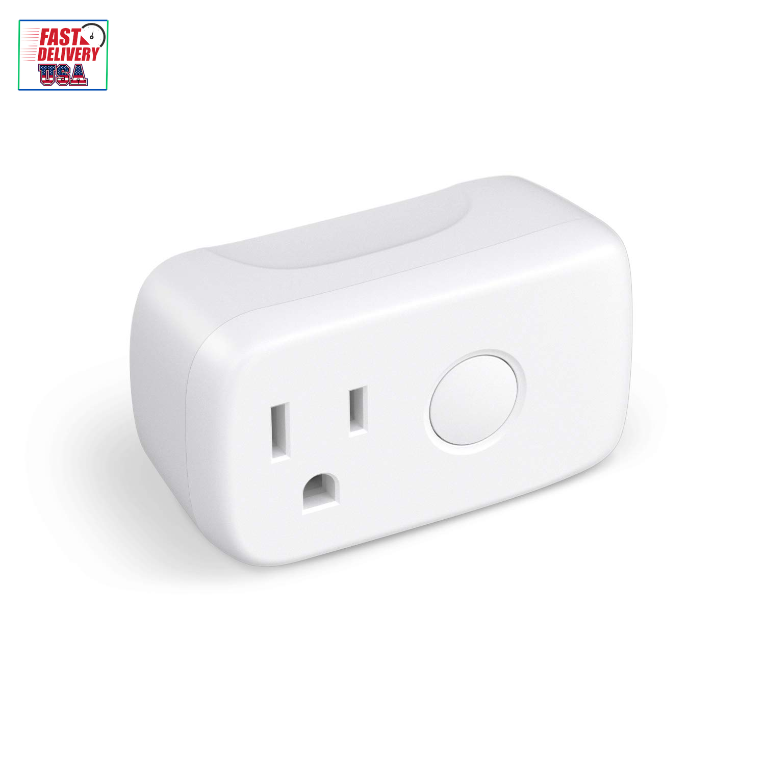 Smart Plug (Noapp Version), Mini Wi-Fi Timer Smart Outlet Socket Works with Alex-image