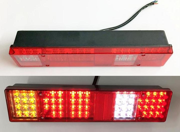 Lot De 2 Feux Remorque LED 19 Leds – Feu Arrière 12V Étanché Pour Camion, Caravane, Van, Remorque Bateau