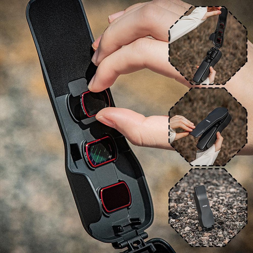 MP3/MP4 Schutzhülle Mit Karabiner - Transparente Tasche 15x10x1cm Schwarz