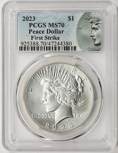 2023 Peace Silver Dollar $1 PCGS MS70 First Strike