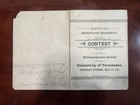1891 University of Tennessee Contest of the Philomathesian Society Program — photo 3