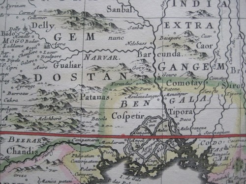 Original 1662 Map SOUTHEAST ASIA India Philippines Siam Sumatra Java Taiwan Laos - Picture 9 of 14