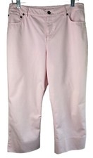 Randy Kemper Womens Light Pink Cotton Blend Stretch Cropped Jeans Pants Size 8