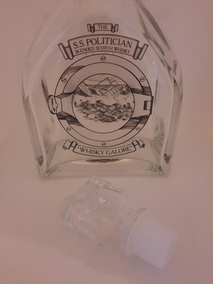 Whisky Galore The S.S. Politician Blended Scotch Whiskey Decanter Movie
