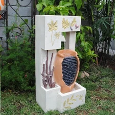 Broken Pot Tabletop Water Fountain