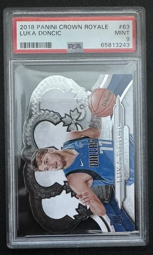 2018 Panini Crown Royale Luka Doncic #63 PSA 9 Mint Dallas Mavericks RC SP