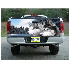 T157 WOLF Tailgate Wrap Vinyl Graphic Decal Sticker LAMINATED