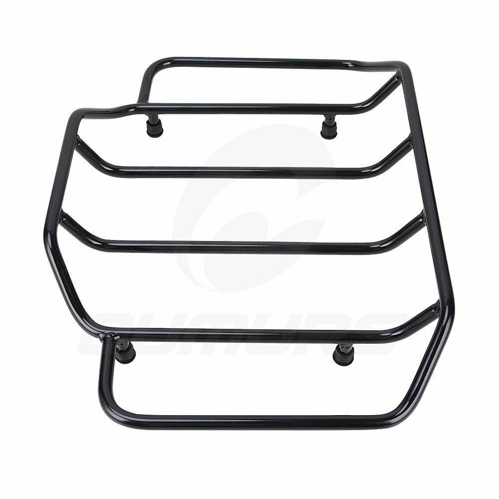 Black Tour Pack Pak Trunk Luggage Top Rack For Harley Road King Electra Black Tour Pack Pak Trunk Luggage Top Rack For Harley Road King Electra