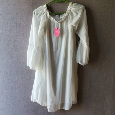 white long sleeve babydoll dress ASOS DESIGN cotton lace trim long sleeve babydoll mini dress in ecru