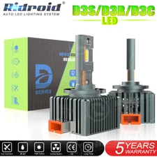 D3S LED Headlight Bulb 8000LM Super Bright Direct Replace for 16 Audi HID Xenon