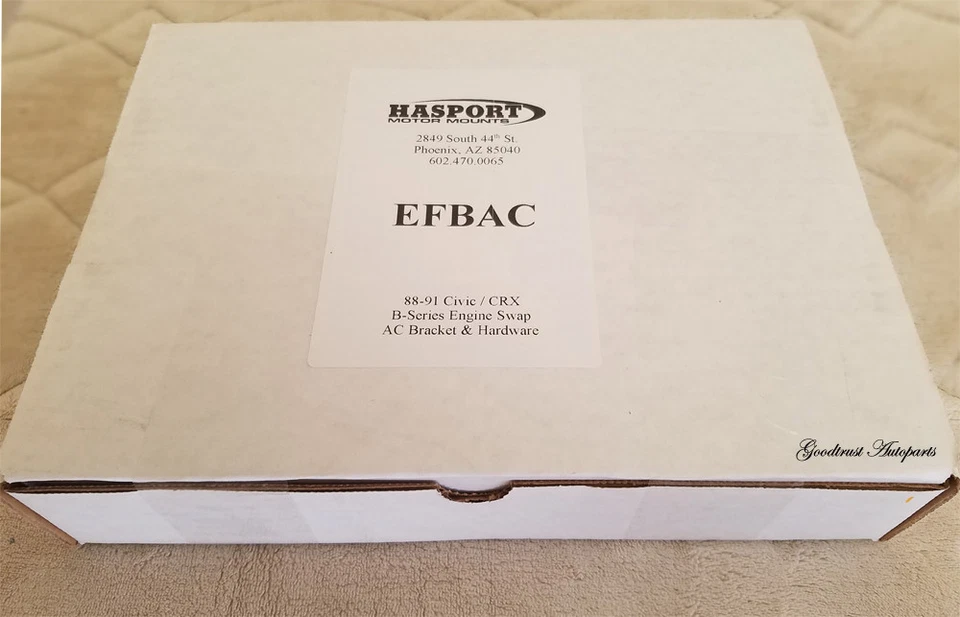 Hasport Mounts 1988-1991 Civic/CRX EF B-Series Engine Swap AC Bracket & Hardware - Image 3 of 3