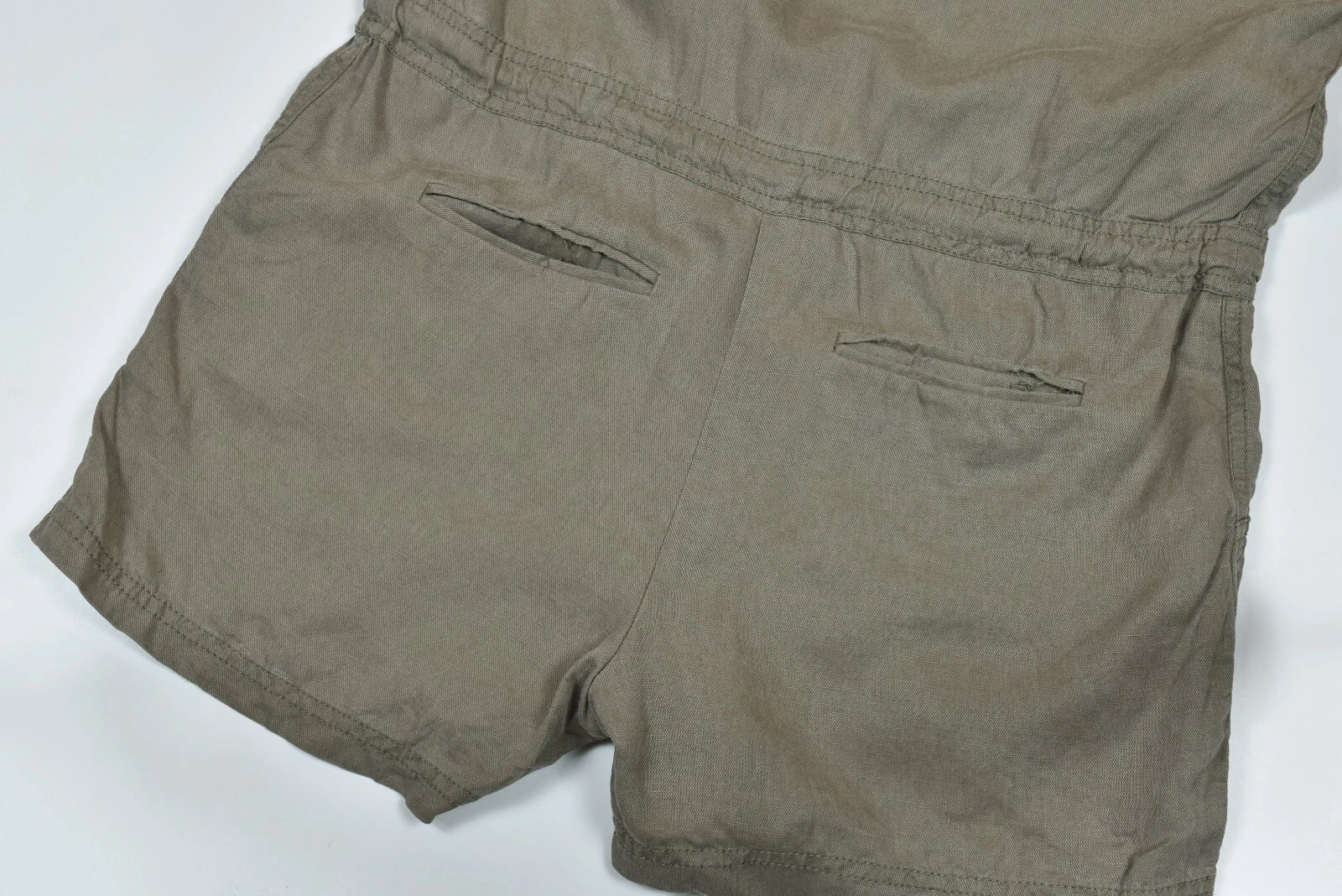 Pantaloncini T ALEXANDER WANG donna lino tensel tuta romper taglia S