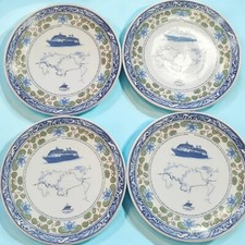 Holland America Royal Goedewaagen Cruise Ship Dinner Plate Set of 4 memorabilia