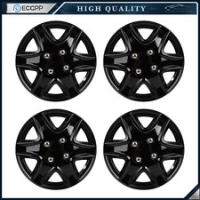 Eccpp 4x 14 Wheel Hub Caps For R14 Tires 4 Lug Snap-on Wheel Rim Covers Black