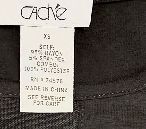 CACHE || Vintage Mesh Panel Langarm Top in schwarz - Gr. XS - Bild 4 von 4