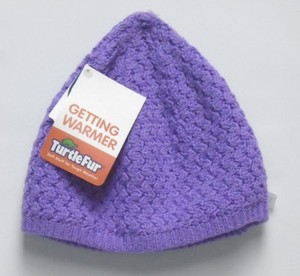 turtle fur merino wool hat