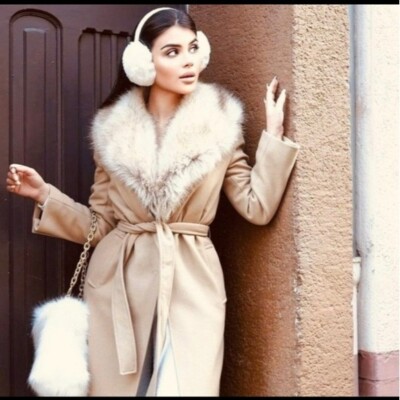 ZARA LONG WOOL BLEND COAT PREMIUM BEIGE | 8544/751 Size M 19 ZARA LONG WOOL BLEND COAT PREMIUM BEIGE | 8544/751 Size M 19