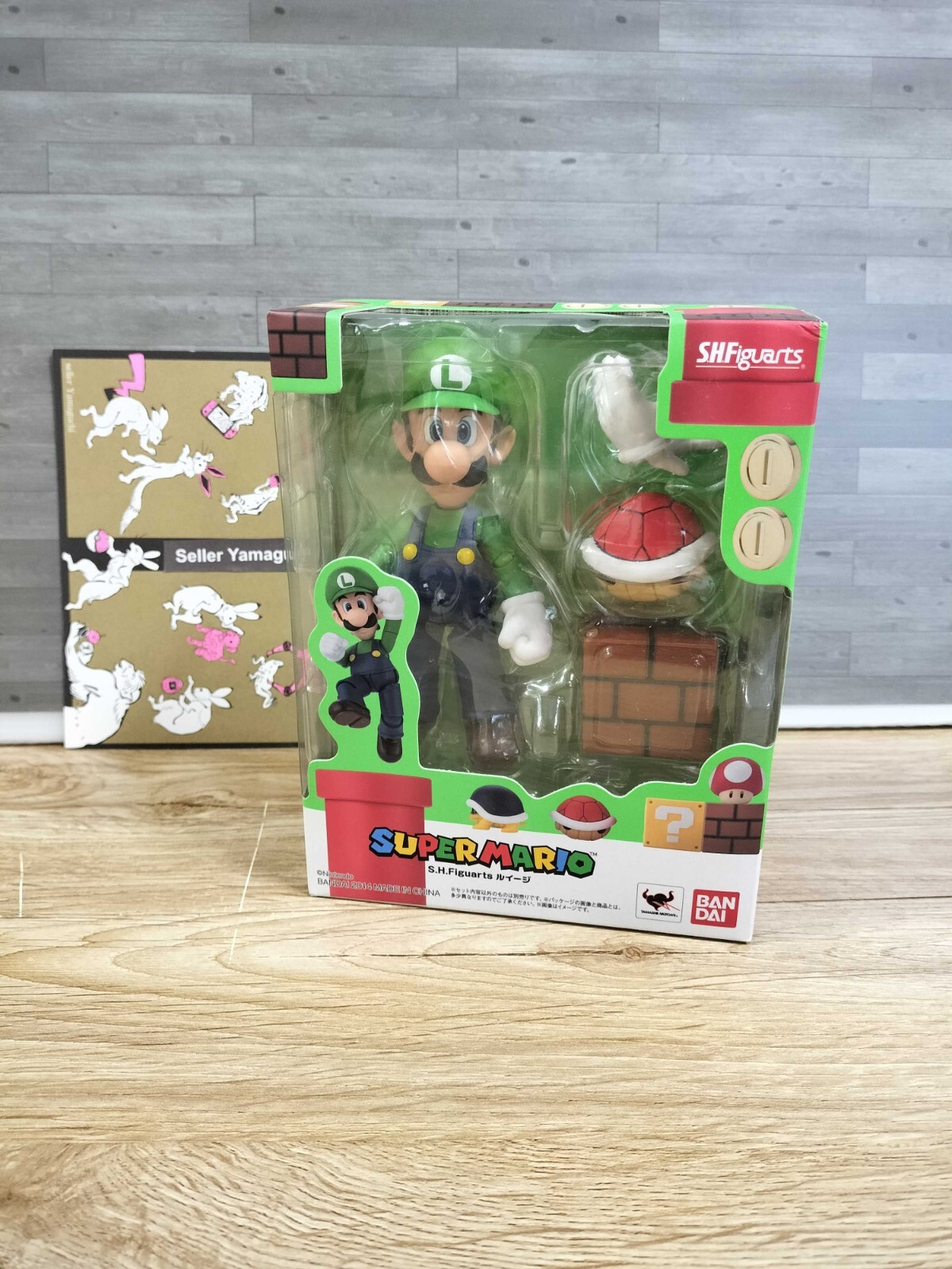 Bandai S.H.Figuarts Nintendo Super Mario Bros Luigi Action Figure JAPAN NEW