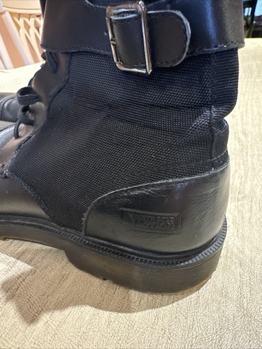 Men’s Boots Kenneth Cole Reaction Black Zipper Lace Up Buckle 8.5 M Paratrooper - Picture 6 of 11