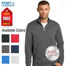 Port & Company Performance Polyester Fleece 1/4 Zip Pullover Sweatshirt PC590Q