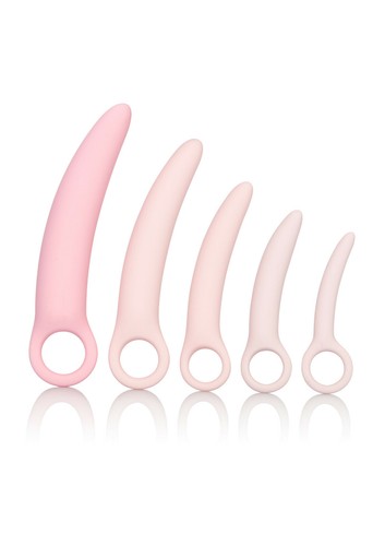 CalExotics Dilatatore Dilatatori Vaginale Curvo Silicone Dilator Kit 5-Piece Set - Foto 4 di 5