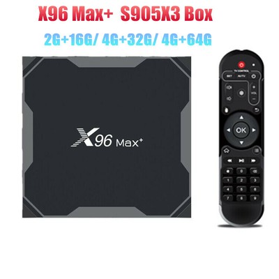 X96 Max Plus S905X3 Android 9.0 Smart TV Box 4G 32G/64G TV Box WiFi Media player