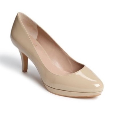 Escarpins Vince Camuto En Cuir Verni Nude - Taille 39 EU (9 US) - Talons Classiques