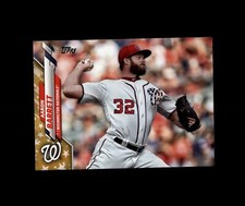 2020 Topps Factory Set AARON BARRETT Gold Star Parallel Nationals #670