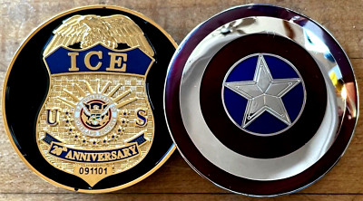 ICE - Immigration & Customs Enforcement 20th Anniversary 2022 challenge coin