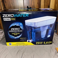 ZeroWater ZD018 23 Cup Water Filter Jug Used Once IOB
