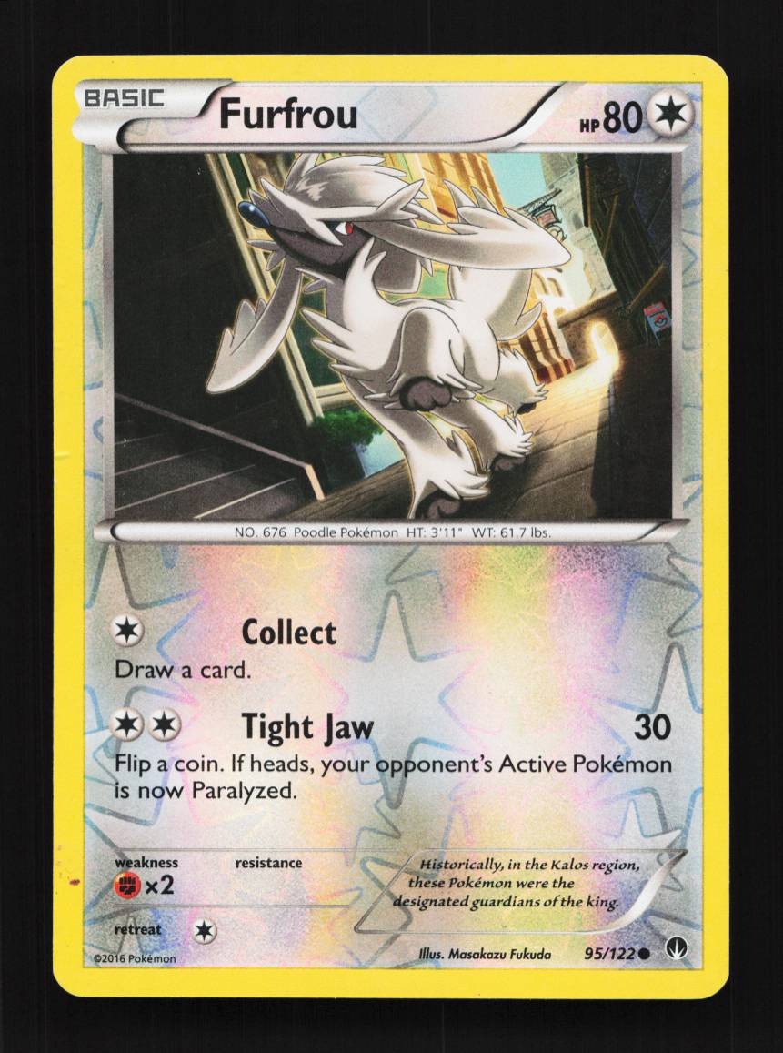 Furfrou 95/122 MP BREAKpoint English Pokemon Card TCG