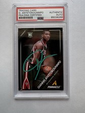 2013-14 Panini Pinnacle - #5 Giannis Antetokounmpo (RC) Auto Rookie Card PSA/DNA. rookie card picture