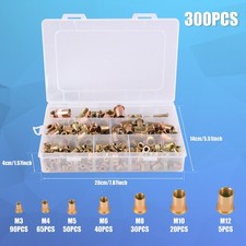 Carbon Steel Flat Head Rivet Nut Kit with Plated Finish Solid Nuts beWZh