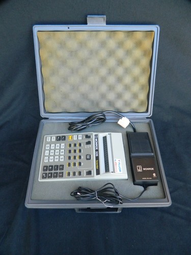 Monroe 326 Scientist Calculator, Charger & Manual in Hard Case