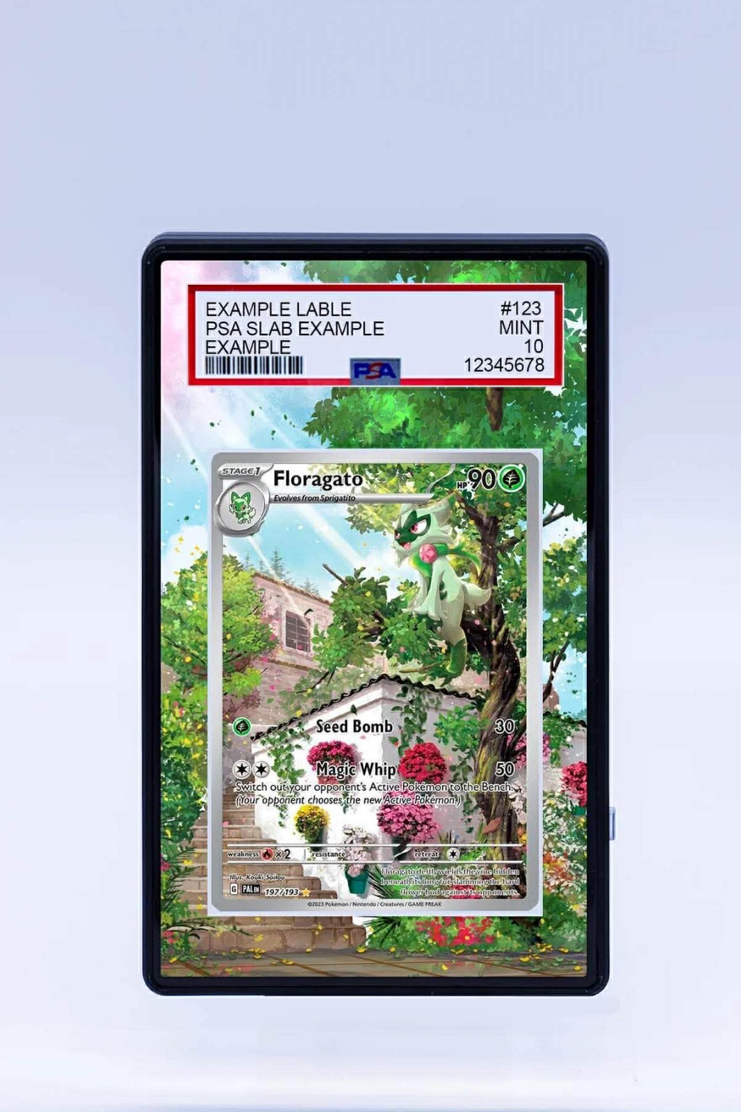 Floragato 197 Paldea Evolved Pokemon Extended  Artwork For PSA CGC BGS or TAG