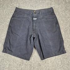 Marithe Francois Girbaud Shorts Mens 38 Black Denim Baggy 90s Streetwear Vintage