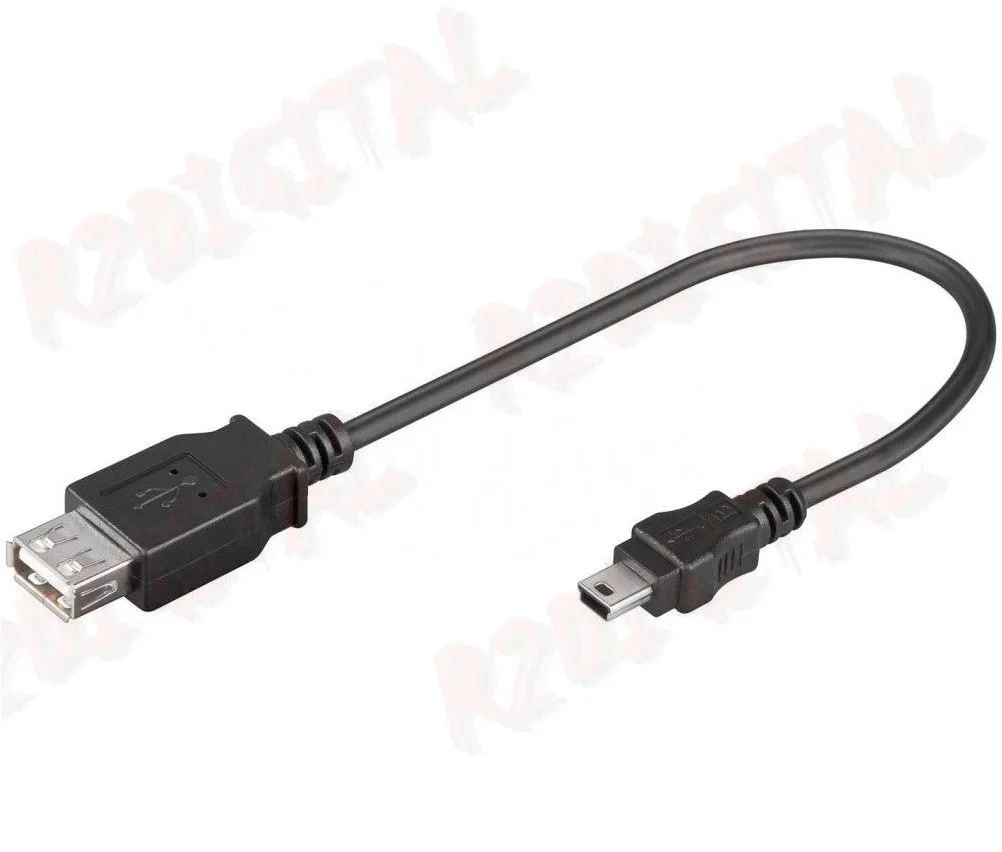 Mini Mc Adattatore USB A Femmina A Micro/Mini USB Maschio, 25 Cm Nero - Per Collegamenti Rapidi Adattatore Universale USB - Foto 4