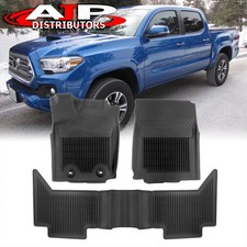 All-season Floor Mats Liners Frontrear For 2016-2017 Toyota Tacoma Double At
