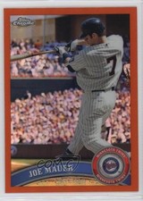 2011 Topps Chrome Retail Orange Refractor Joe Mauer #80 HOF n1u