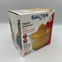 Salter 4-In-1 Citrus Juicer - Juice, Zest, Separate & Measure | 2 Reamer Sizes
