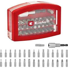 Einhell 118495 BELT CLIP 32-Piece TORX Insert Kit, PC, PH, Cut, Tamper Tor