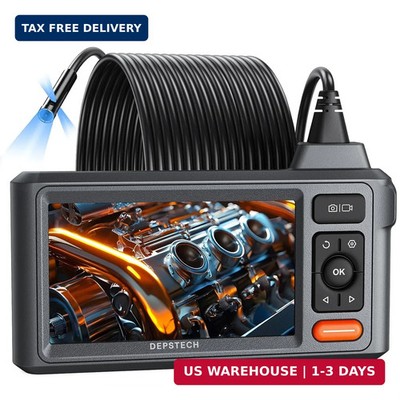 DEPSTECH 50ft Sewer Camera, 1080P HD Triple Lens Borescope, 5'' IPS Screen Endosc