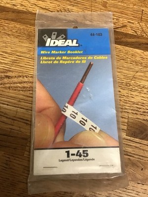 Ideal 44-103 1/2'' Convenient Self-Sticking Pocket-Sized Wire Marker Booklet
