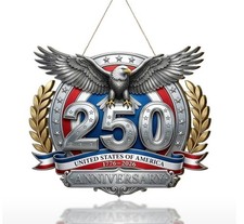 250Th Anniversary Door Sign, 2D Patriotic Eagle Wreath, 4Th of July Wreath for F