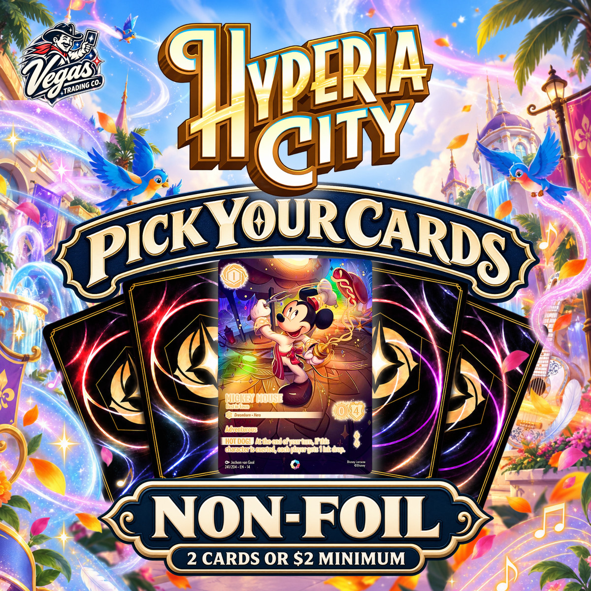 Disney Lorcana Hyperia City Non-Foil Singles YOU PICK! Bundle & Save $2 Minimum