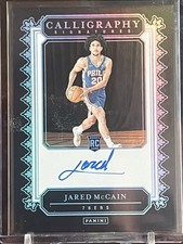 2024-25 Donruss Optic Jared Mccain Calligraphy Signatures On Card Rookie Auto