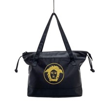 GIANNI VERSACE Tote Bag Nylon Nero Uomo Borsa a Mano Viaggio Casual